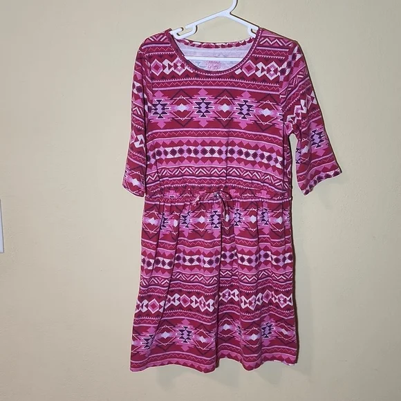 faded glory cotton dress Cute Girl's FADED GLORY Size XL 14-16 Dress Cotton Polka Dots Long Sleeve